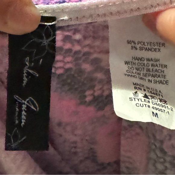 Dolls Kill (H) Unreleased Sample Mini Dress Sz M/L Pink Snakeskin Bodycon NWOT - Picture 3 of 3